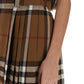 Burberry exaggerated check pleated wool mini skirt