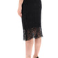 Burberry macrame lace pencil skirt