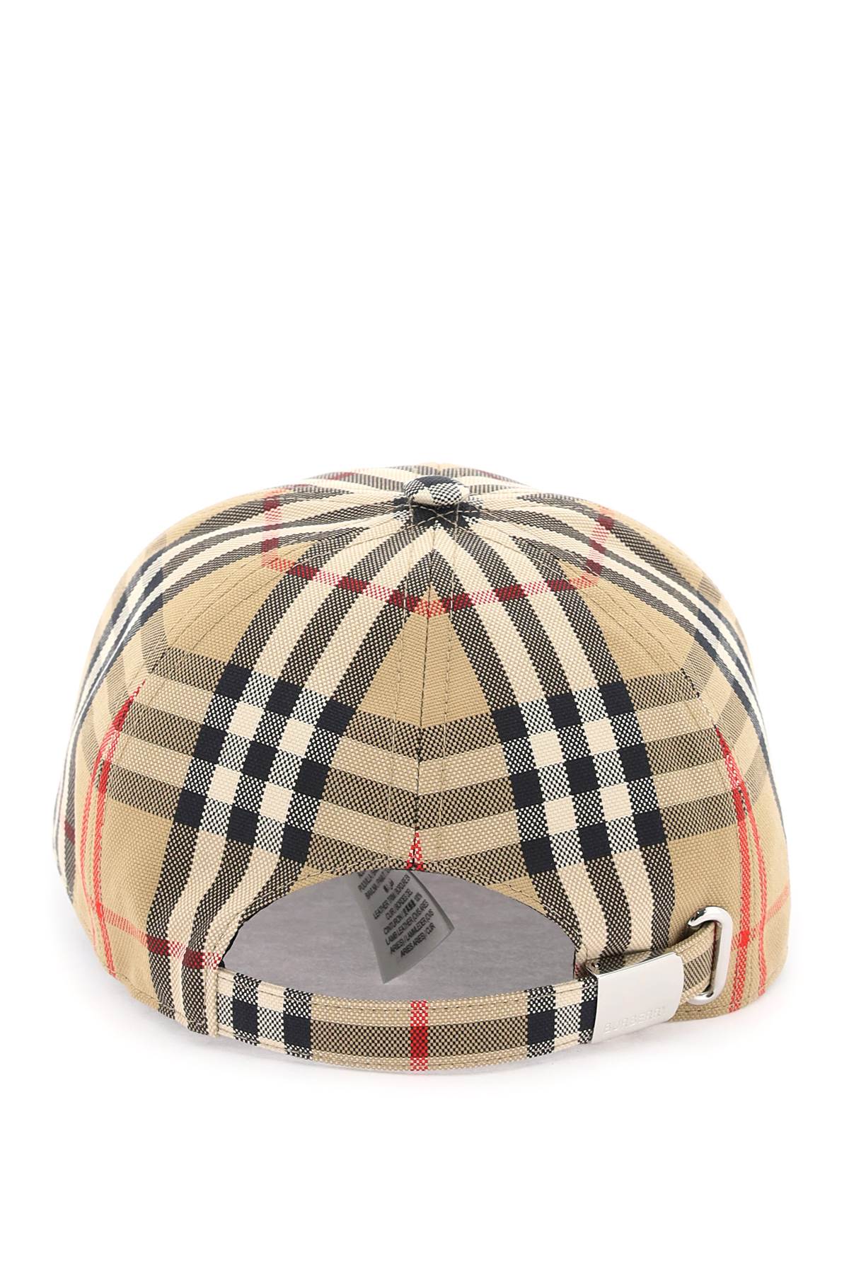 Burberry check print baseball cap