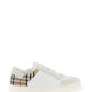 Burberry check leather sneakers