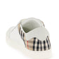 Burberry check leather sneakers