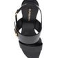 Burberry leather sandals with monogram