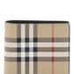 Burberry bifold wallet with check motif