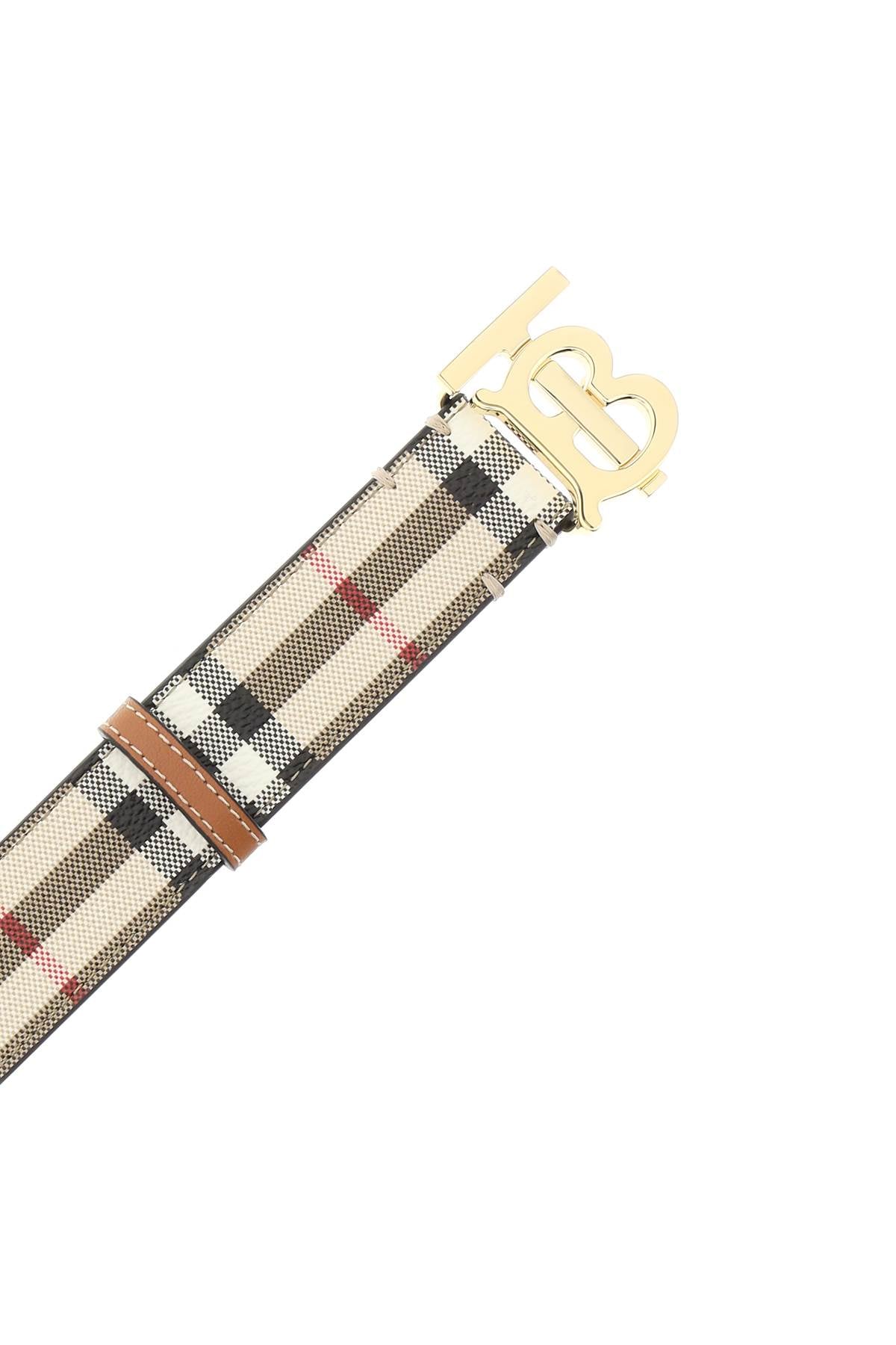 Burberry check tb belt