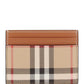 Burberry card holder with tartan pattern