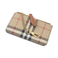 Burberry check coin purse with chain strap