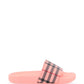 Burberry tartan rubber slides