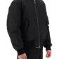 Burberry 'graves' padded bomber jacket with back emblem embroidery