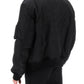 Burberry 'graves' padded bomber jacket with back emblem embroidery