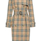 Burberry check trench coat