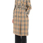 Burberry check trench coat