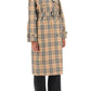 Burberry check trench coat