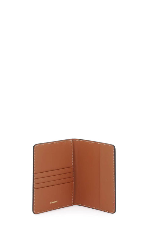 Burberry check passport holder
