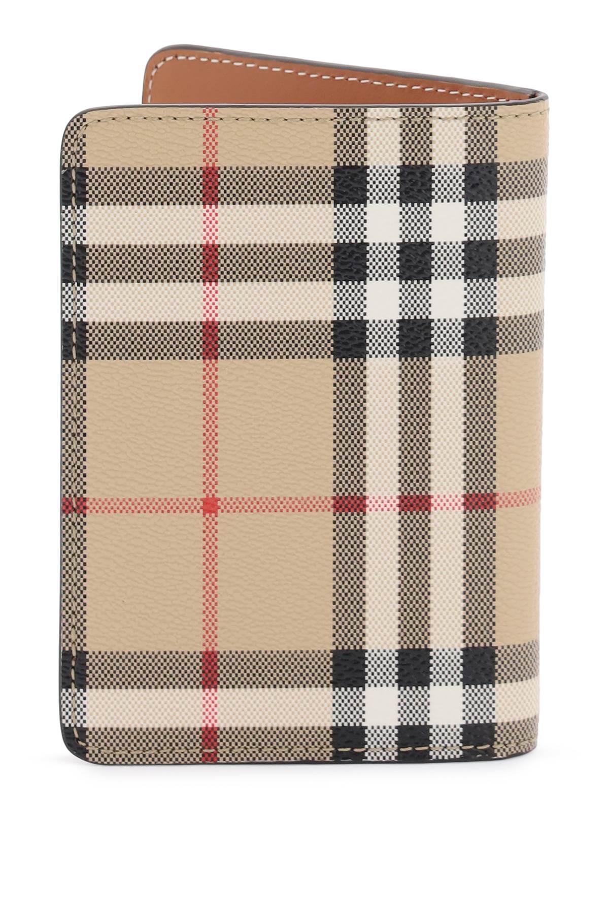 Burberry check passport holder