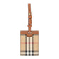 Burberry check luggage tag