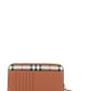 Burberry check faux leather wallet