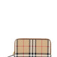 Burberry check faux leather wallet