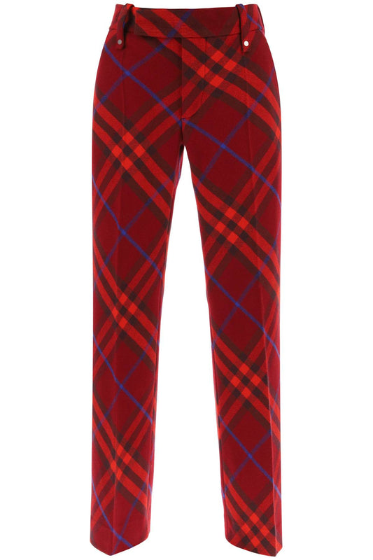 Burberry burberry check wool pants