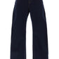 Burberry jeans a gamba curva in denim giapponese