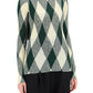 Burberry high-neck pullover with diamond pattern