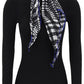 Burberry dolcevita con foulard integrato
