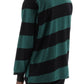 Burberry striped long sleeve polo shirt