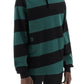 Burberry striped long sleeve polo shirt