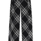 Burberry pantaloni palazzo check a doppia piega