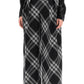 Burberry pantaloni palazzo check a doppia piega