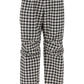 Burberry pantaloni workwear in pied de poule