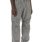 Burberry pantaloni workwear in pied de poule