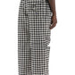 Burberry pantaloni workwear in pied de poule