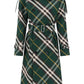 Burberry kensington trench coat with check pattern
