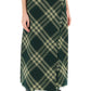 Burberry maxi kilt with check pattern