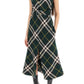 Burberry ered dress with midi length