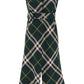 Burberry ered dress with midi length