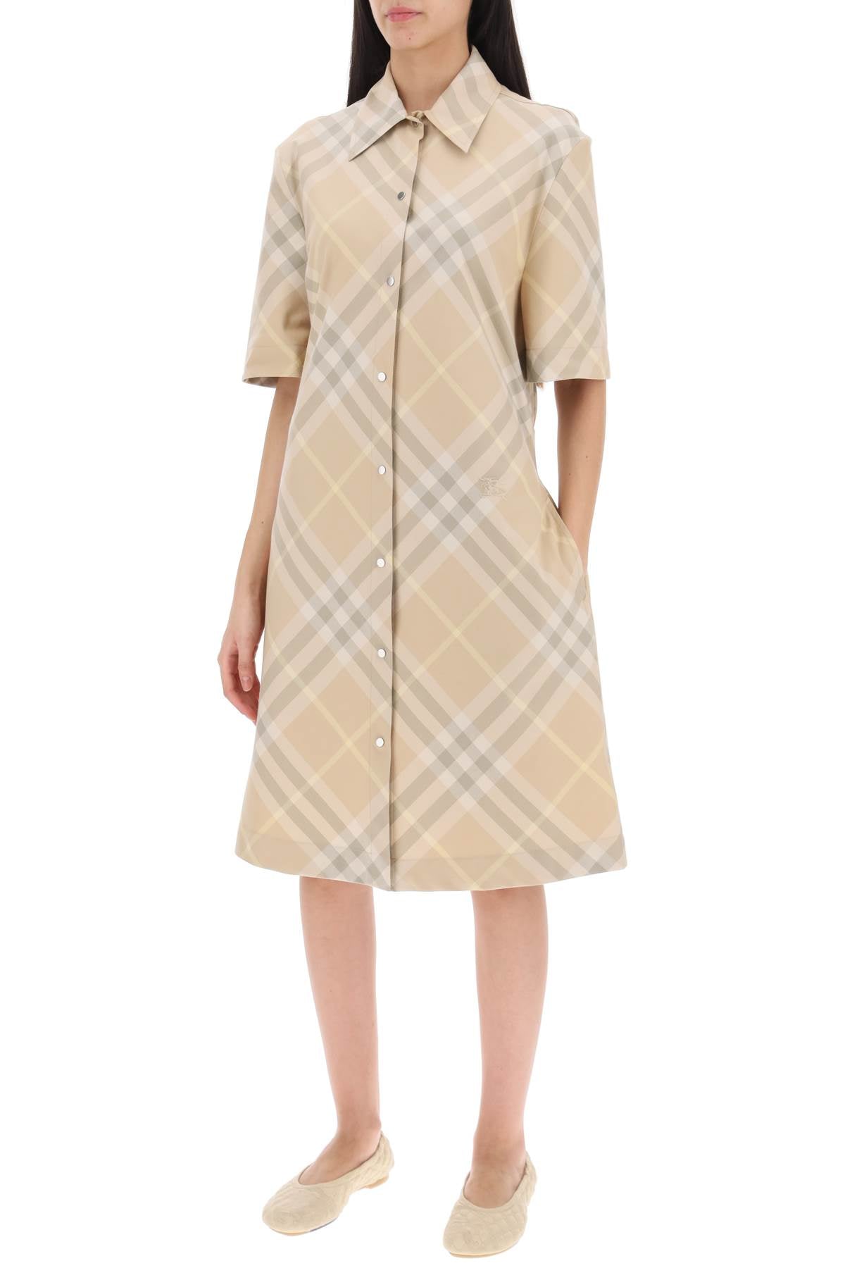 Burberry check shirt dress