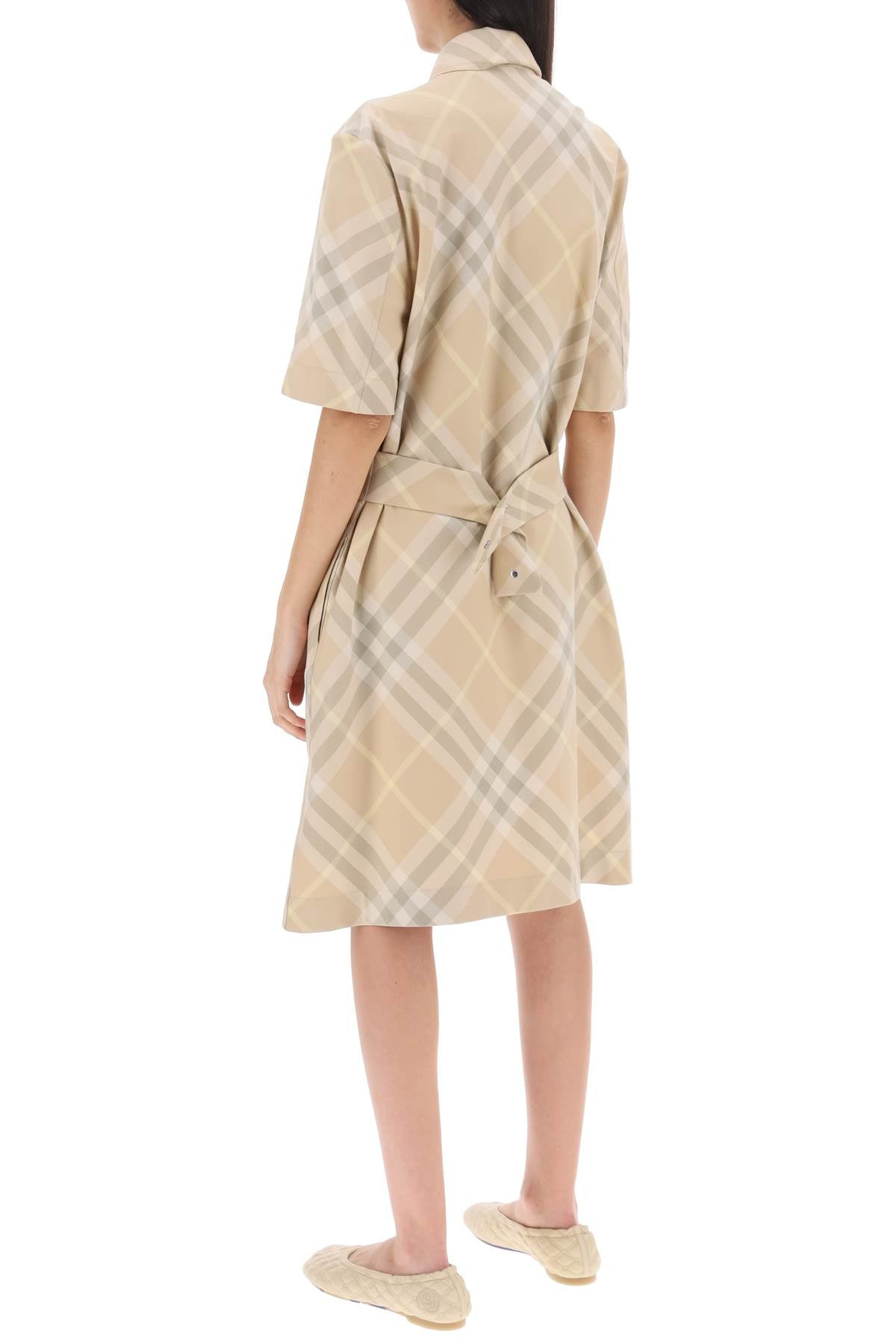 Burberry check shirt dress