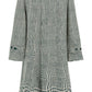 Burberry houndstooth car coat with