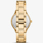 Slim Runway Gold-Tone Curb-Link Watch
