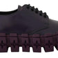 Prada Leather Tractor Lace Up Sneakers Men's Shoes
