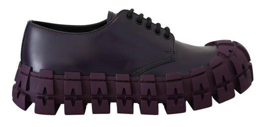 Prada Leather Tractor Lace Up Sneakers Men's Shoes