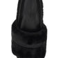 Stella mccartney faux fur slides