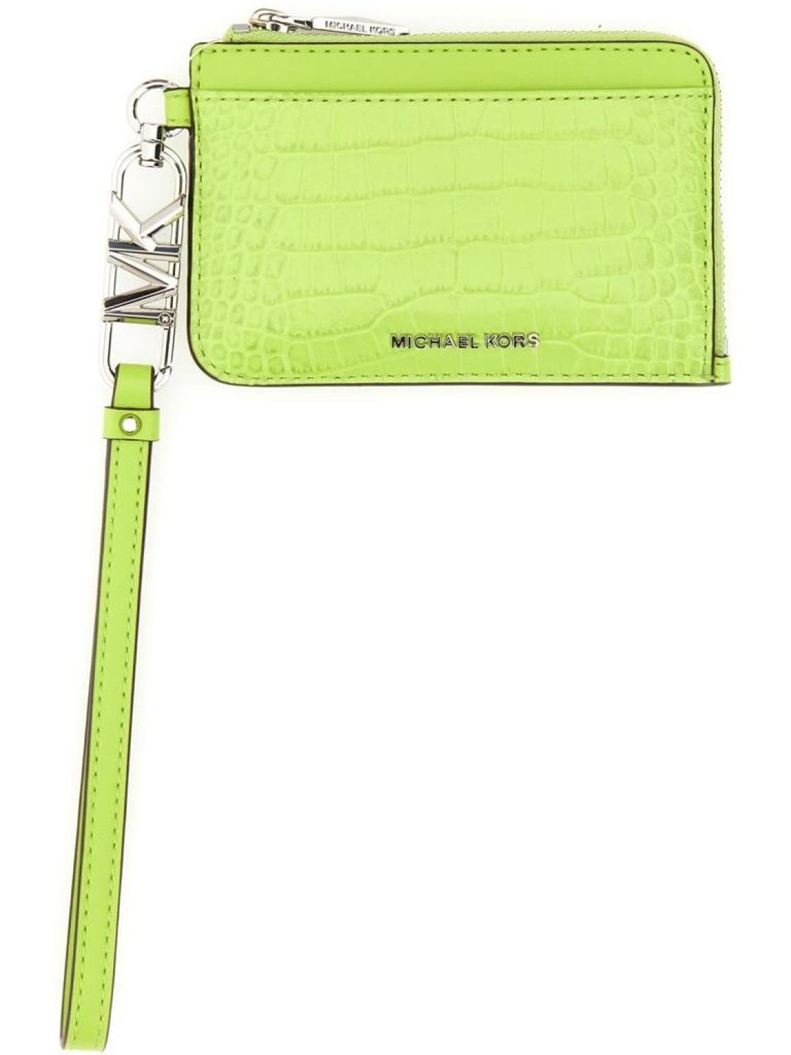 Michael Michael Kors Embossed Zipped Cardholder