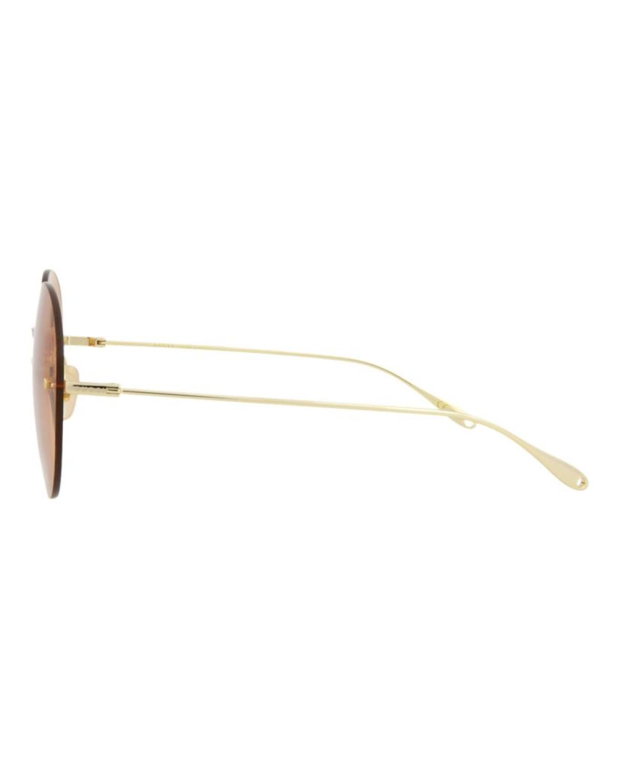 Round-Frame Metal Sunglasses