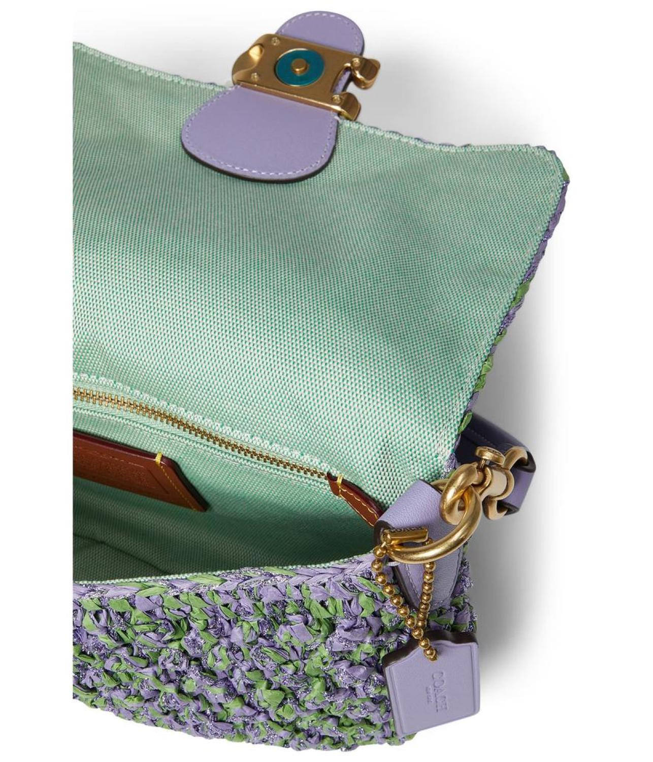 Popcorn Texture Straw Soft Tabby Shoulder Bag