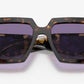 PRADA Women's PR23YS 2AU05Q Tortoise Frame Purple Lens Sunglasses