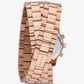 Runway Rose Gold-Tone Wrap Watch
