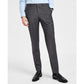 Men's Modern-Fit Wool Superflex Suit Separate Pants