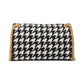 Evelyn Sequin Houndstooth Fabric Medium Convertible Shoulder Bag